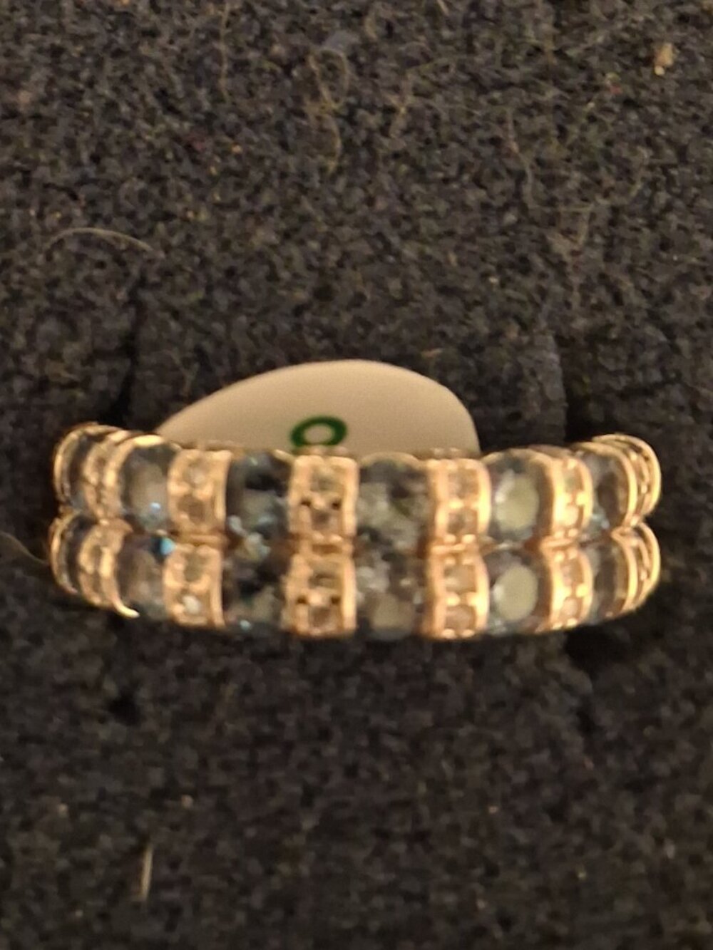 Lab created blue zirconia Graceful Gems ring